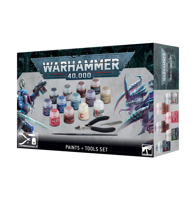 Paints and tools set 40k