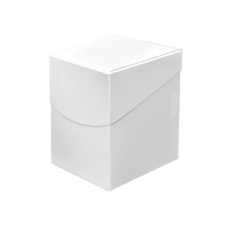 Caja de mazo Deck Box Eclipse 100 Blanco Ultra Pro.