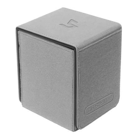 Caja de mazo Patchcraft ™ Alcove Flip Deck Box Gris - Ultra Pro