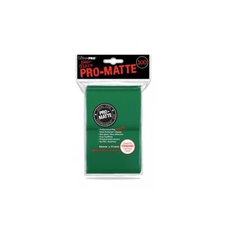 Fundas Standard Pro Matte Verde (100 fundas) Ultra Pro.