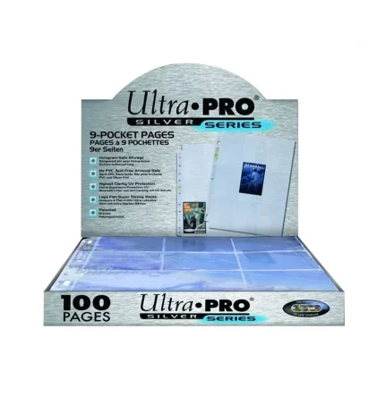 Hojas 9 bolsillos Silver Ultra Pro - Paquete de 100