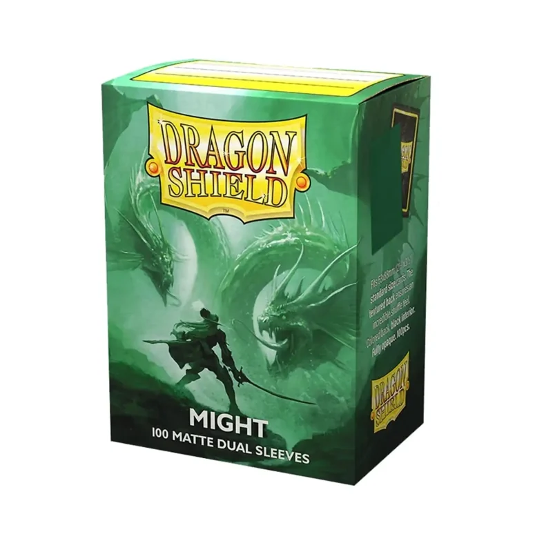 Fundas Standard Dual Matte Might Verde (100 fundas) - Dragon Shield