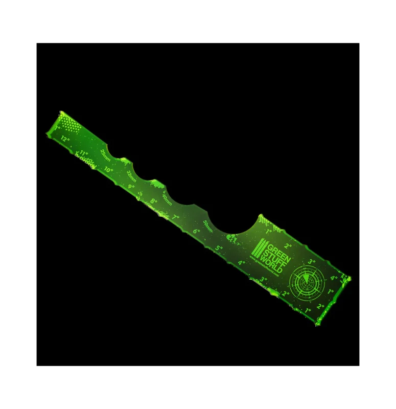 Regla Gaming - Verde Lima Fluor 12 pulgadas