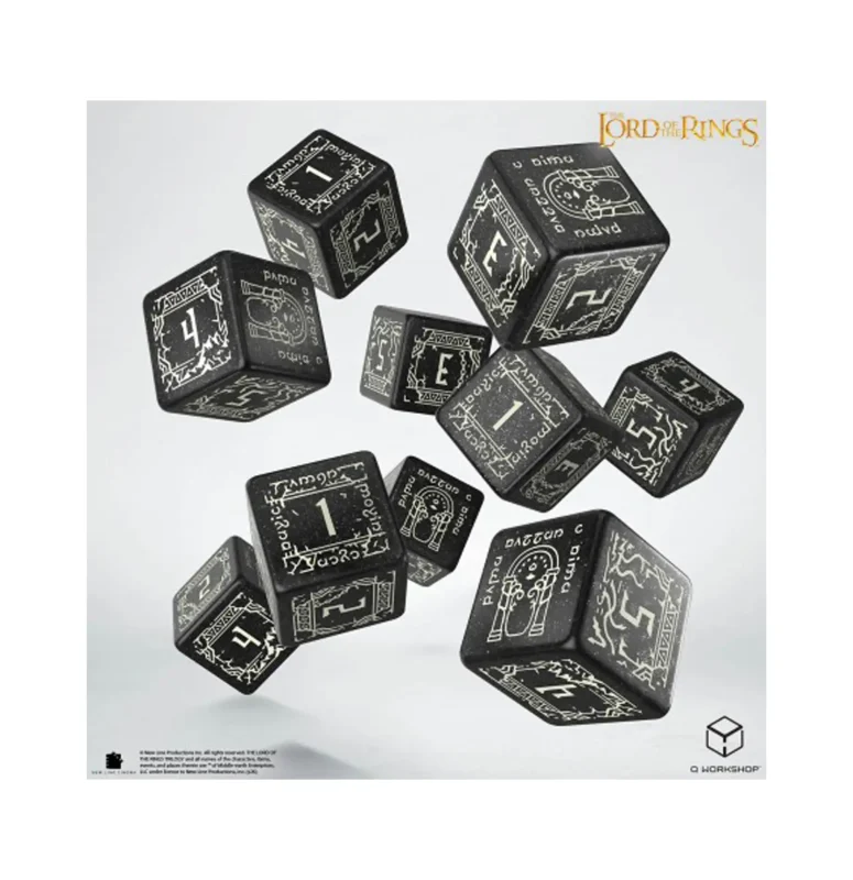 Set de Dados D6 Moria (10 Unidades) - The Lord of the Ring - Q Workshop