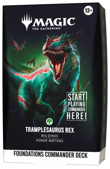 Mazo Commander Tramplesaurus Rex Inglés Magic: The Gathering Foundations
