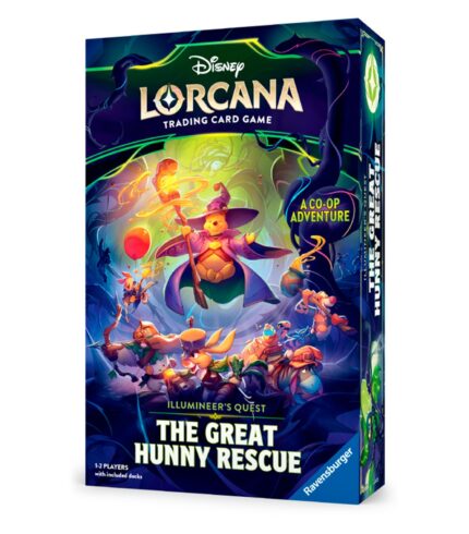Caja en inglés de Disney Lorcana Illumineer’s Quest: The Great Hunny Rescue