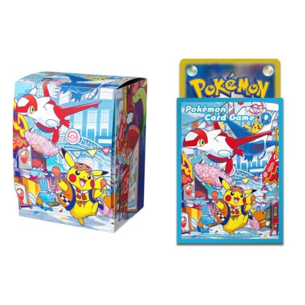 Pack Pokémon TCG — Pokémon Center Fukuoka (caja + 64 fundas)