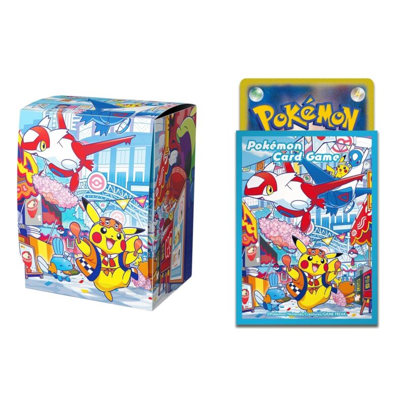Pack Pokémon TCG — Pokémon Center Fukuoka (caja + 64 fundas)