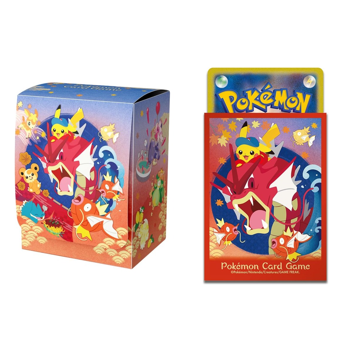 Pack Pokémon TCG — Pokémon Center Hiroshima (caja + 64 fundas)