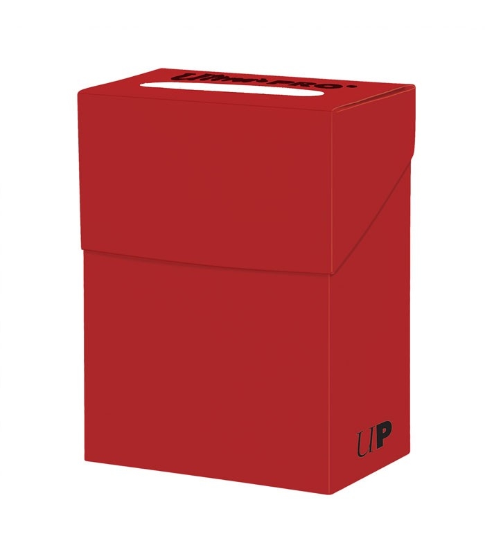 Caja de mazo Ultra Pro New Solid roja