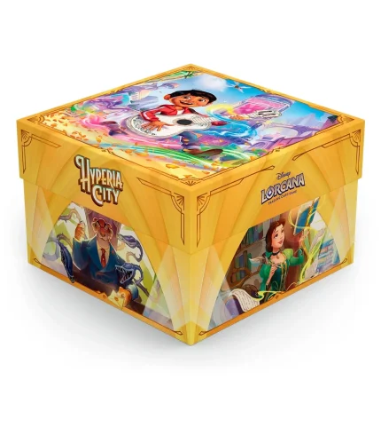 Caja Illumineer’s Trove de Disney Lorcana Hyperia City en inglés
